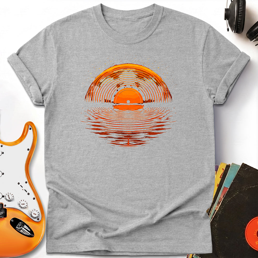 Sunset Vinyl Record Tee