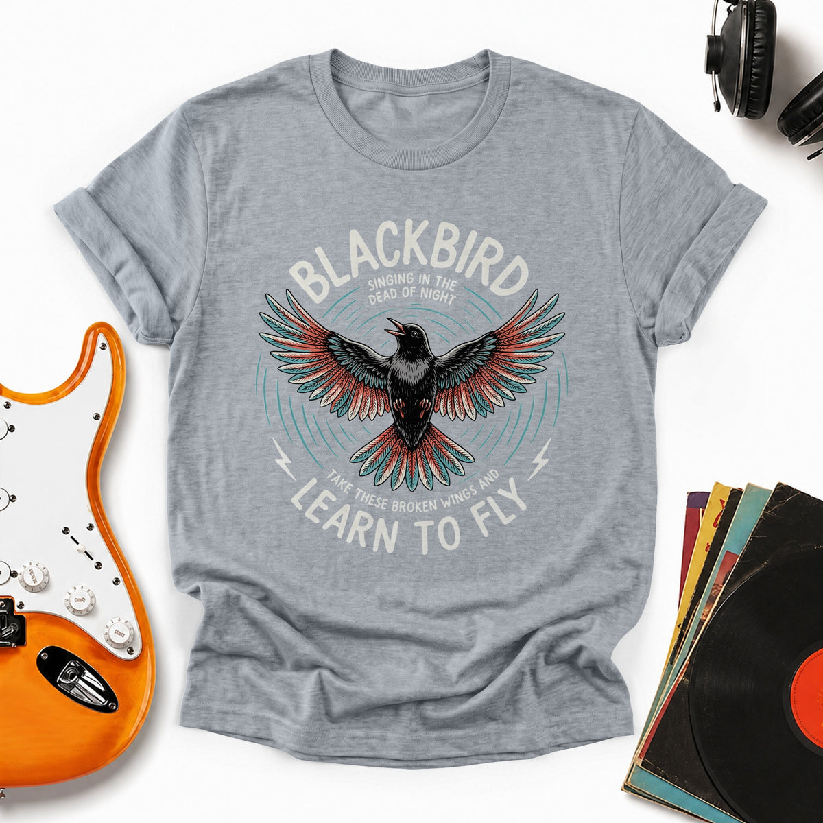 Free Bird Tee — Sports Gray