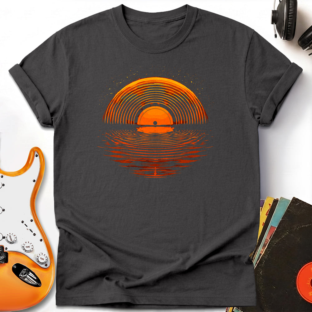 Sunset Vinyl Record Tee