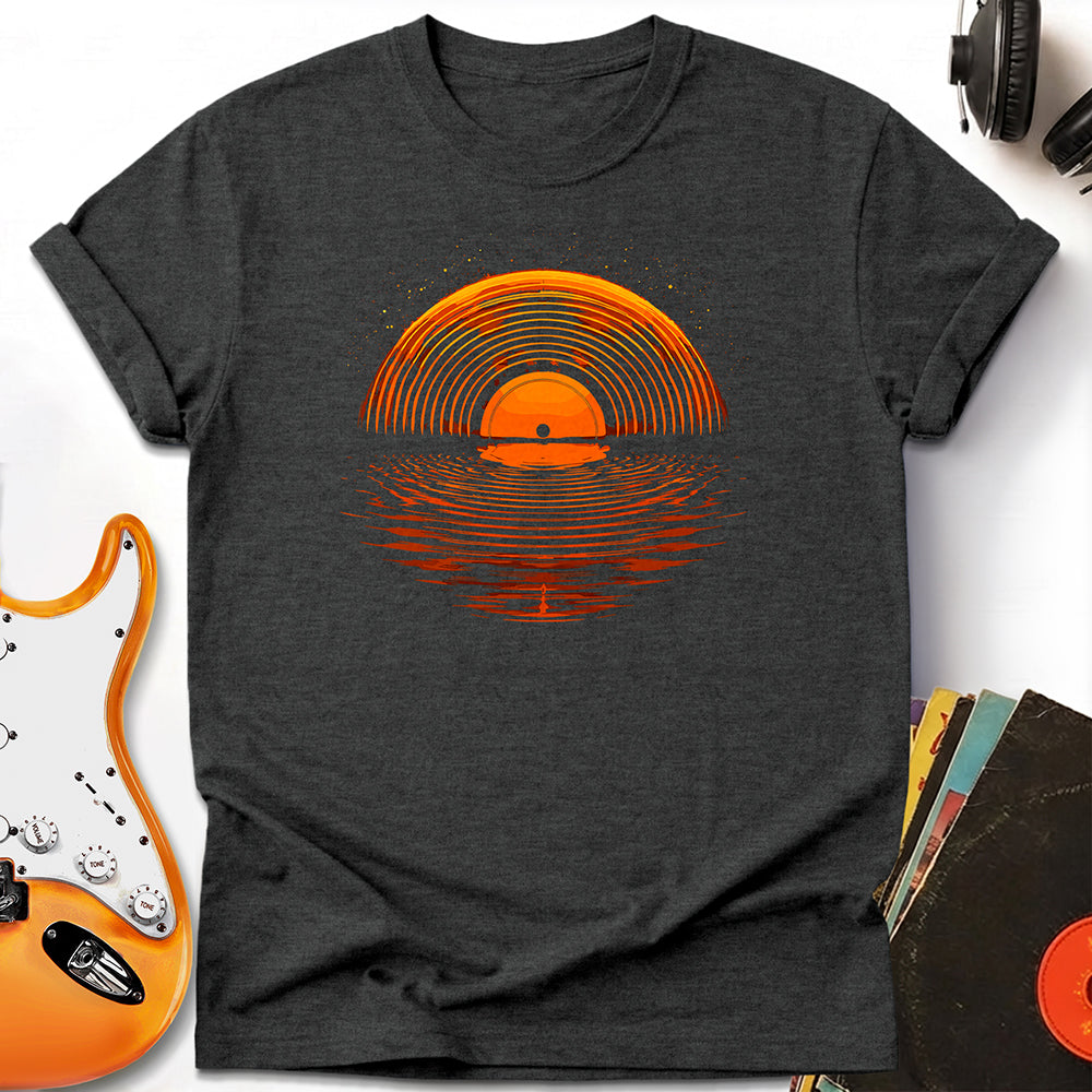 Sunset Vinyl Record Tee