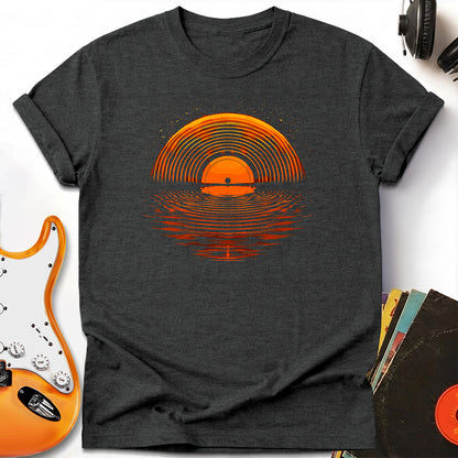 Sunset Vinyl Record Tee