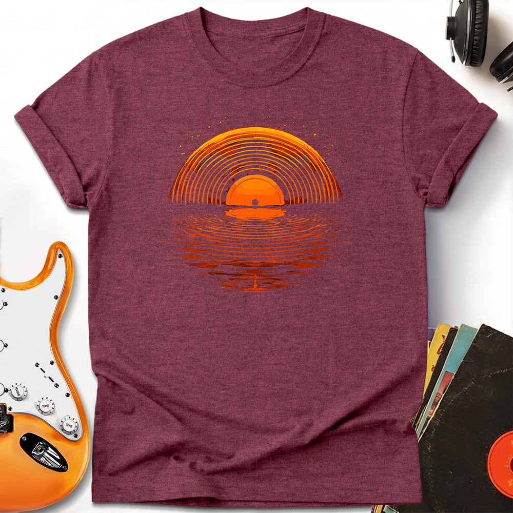Sunset Vinyl Record Tee