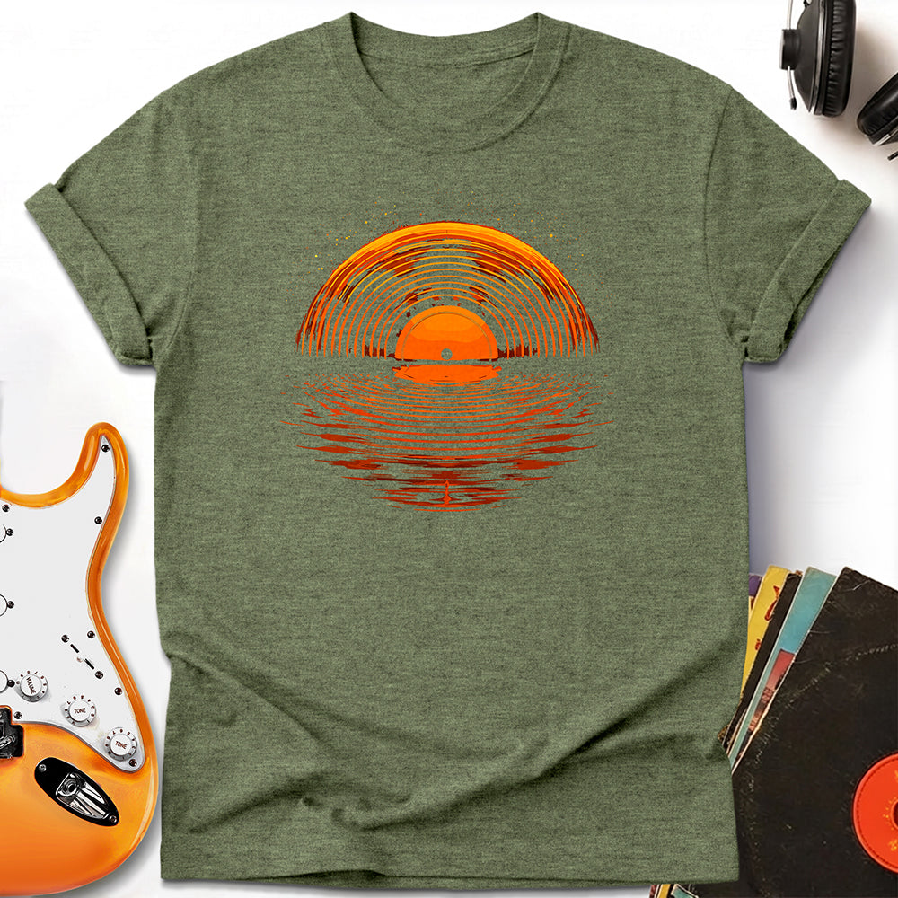 Sunset Vinyl Record Tee