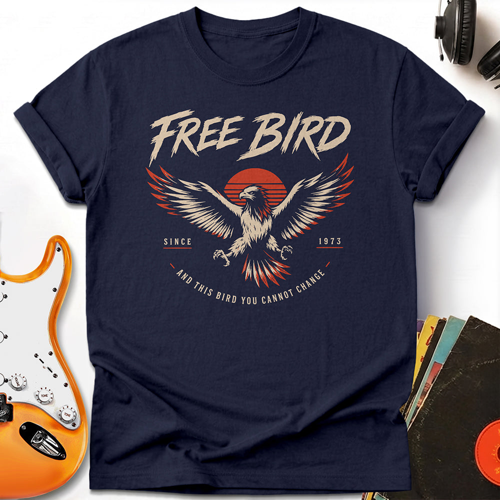 Free Bird Tee — Navy