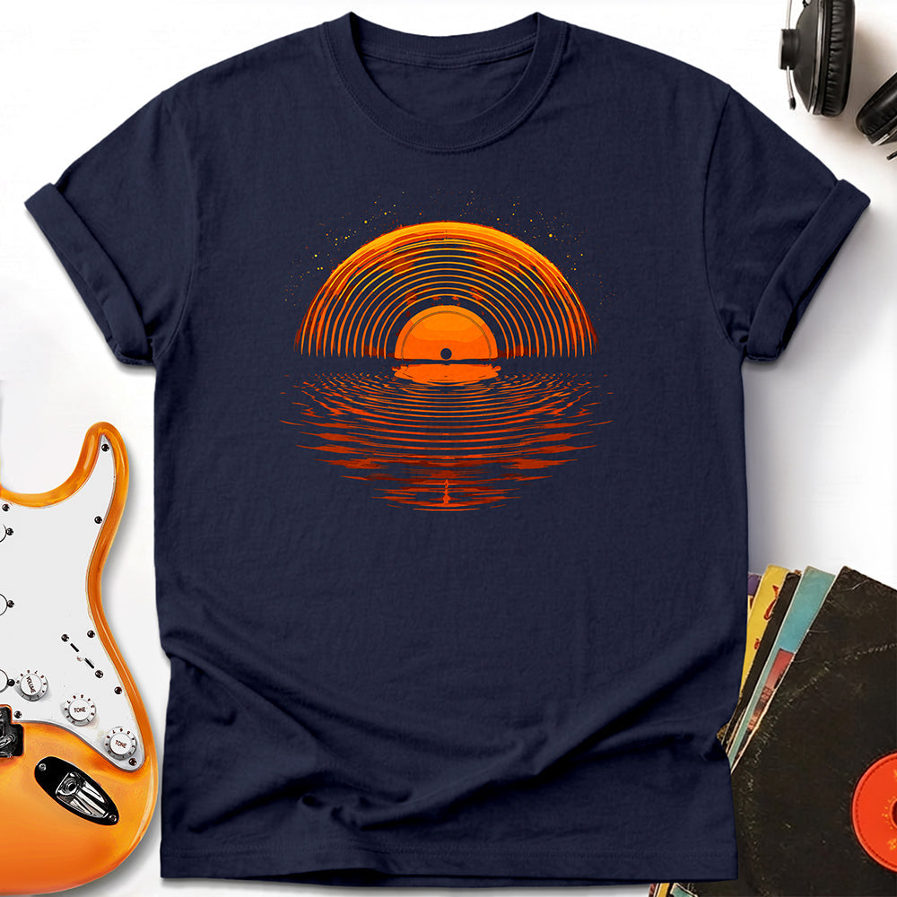 Sunset Vinyl Record Tee