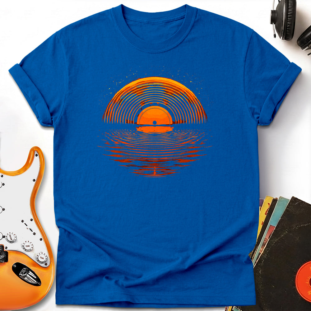 Sunset Vinyl Record Tee