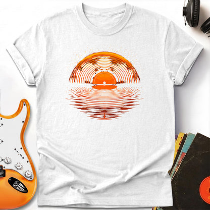 Sunset Vinyl Record Tee