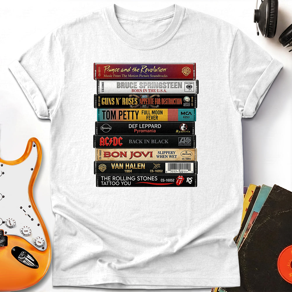 Records Stack Tee