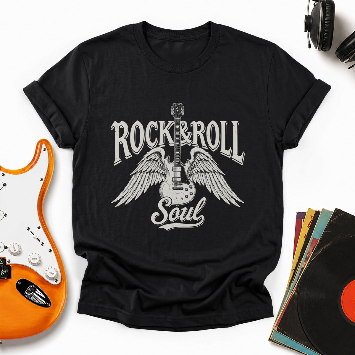 Rock N' Roll Soul Tee — Black